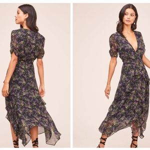 ASTR The Label floral tiered midi dress